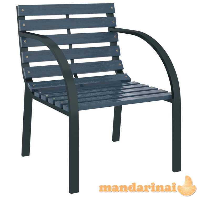 Sodo kėdės, 2vnt., pilkos spalvos, mediena