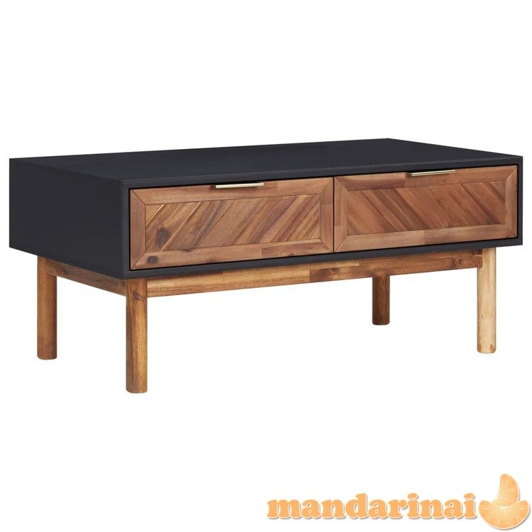 Kavos staliukas, 90x50x40cm, akacijos medienos masyvas ir mdf