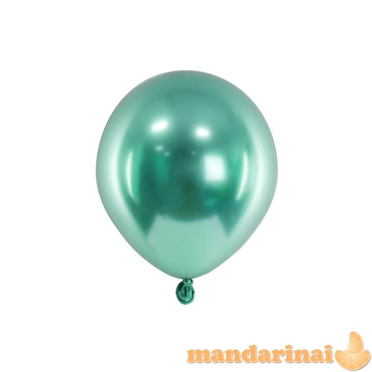 Glossy Balloons 12 cm, bottle green (1 pkt / 50 pc.)