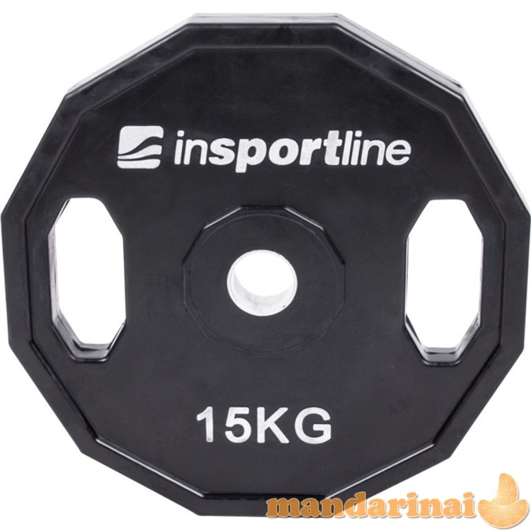 Guma padengtas svoris 30mm inSPORTline Ruberton 15kg