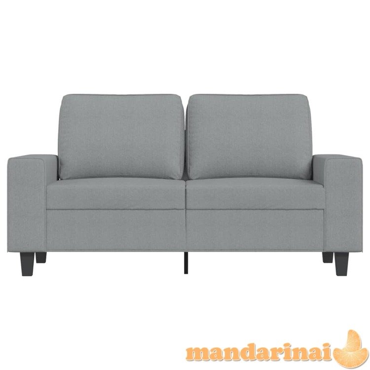 Dvivietė sofa, šviesiai pilkos spalvos, 120cm, audinys