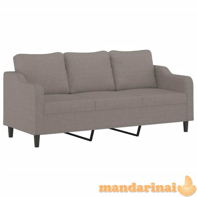 Trivietė sofa, taupe spalvos, 180cm, audinys