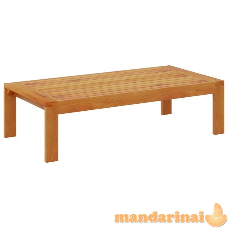 Sodo stalas, 100x50x27cm, akacijos medienos masyvas