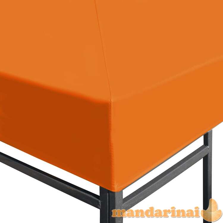 Viršutinis pavėsinės uždangalas, oranžinis, 310 g/m², 4x3m