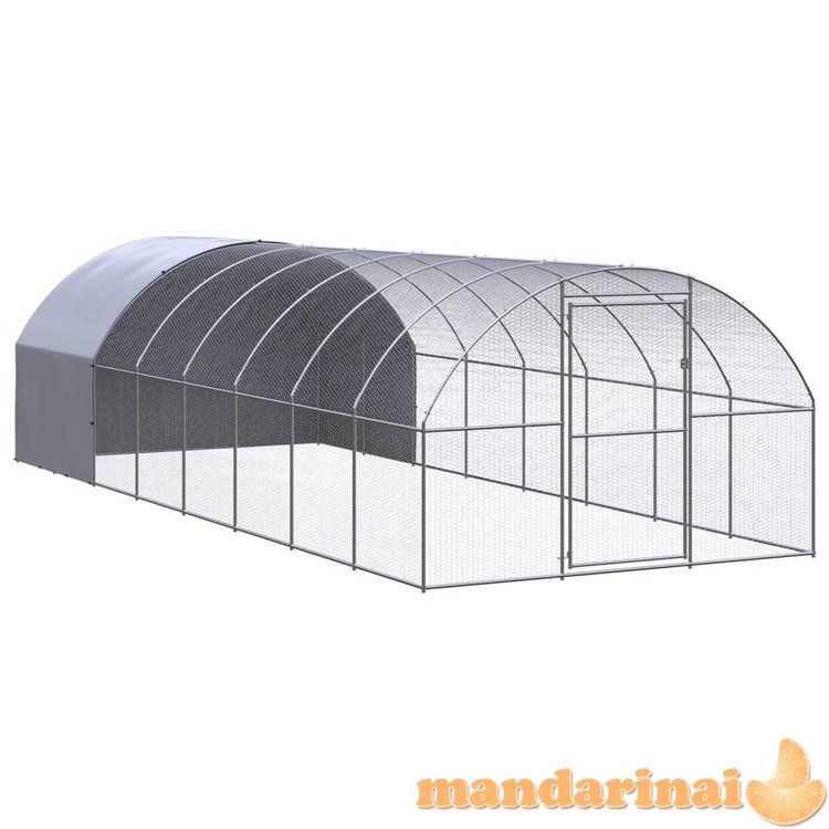 Lauko narvas viščiukams, 3x8x2m, galvanizuotas plienas