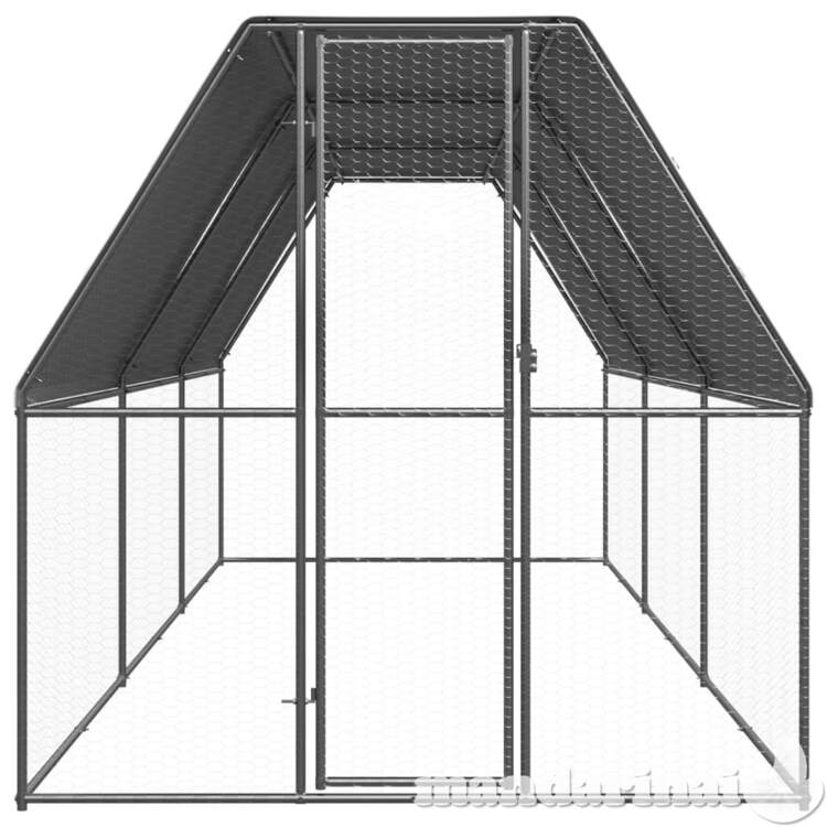 Lauko narvas viščiukams, 2x6x2m, galvanizuotas plienas