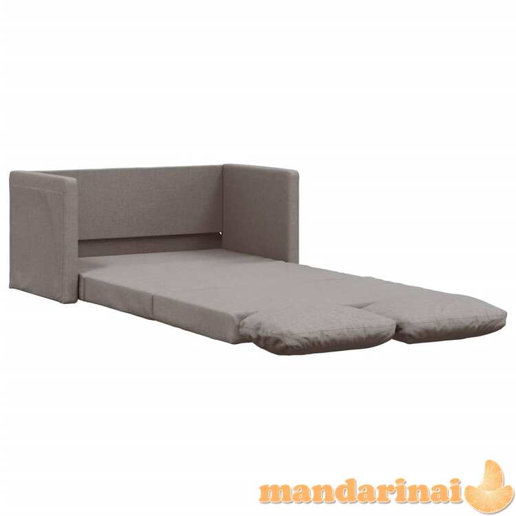 Grindų sofa-lova, 2-1, taupe spalvos, 112x174x55cm, audinys