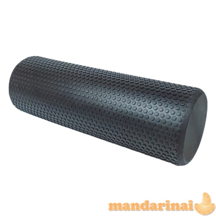 Masažinis jogos volas SANRO Foam roll 45*15cm Juodas