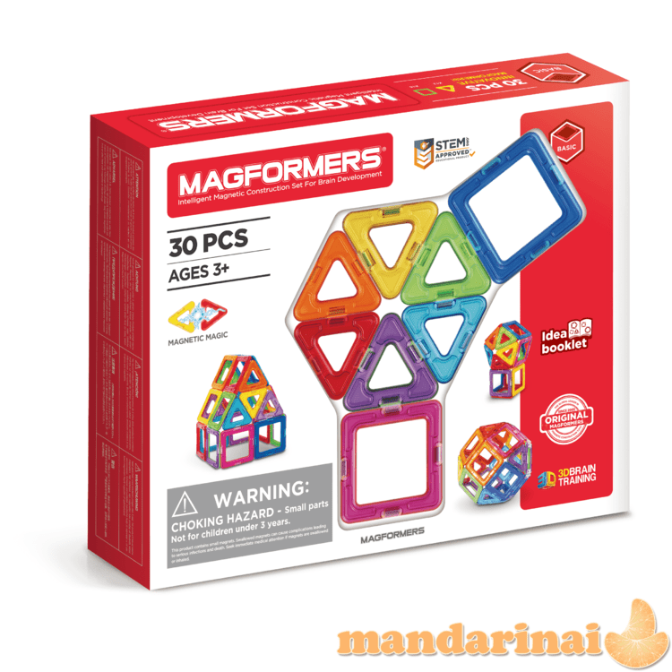 MAGFORMERS magnetinis rinkinys, 30 det.