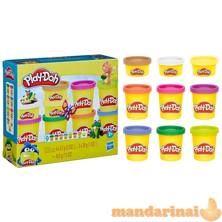 PLAY-DOH Blizgantis plastilinas, 6 vnt.