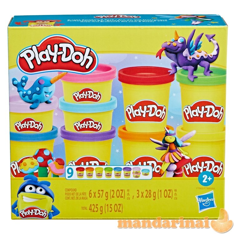 PLAY-DOH Blizgantis plastilinas, 6 vnt.