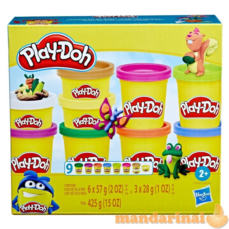 PLAY-DOH Blizgantis plastilinas, 6 vnt.