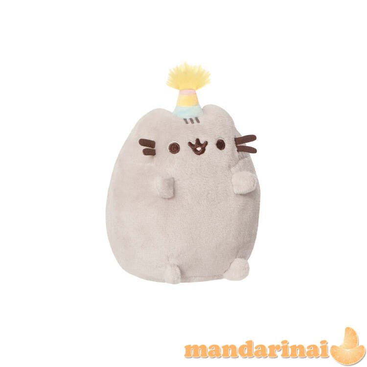 PUSHEEN Sėdintis katinas su vakarėlio kepuraite, 10 cm