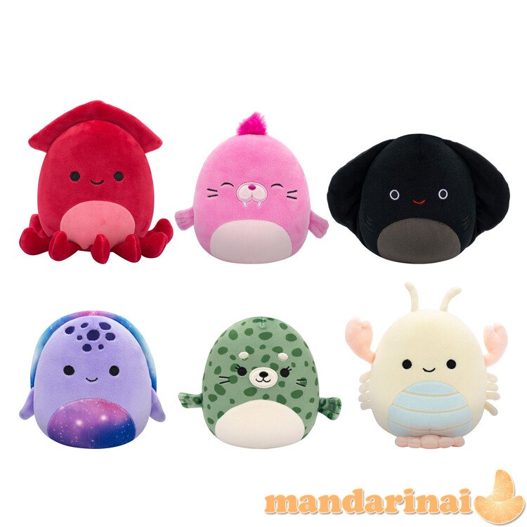 SQUISHMALLOWS Mystery Squad W20 paslaptingas pliušinis gyvūnėlis, 12 cm