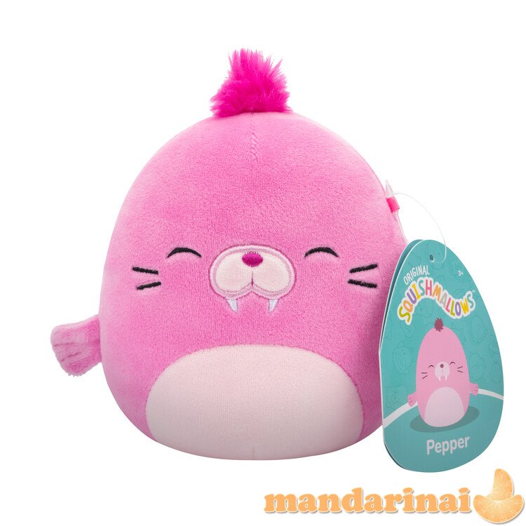 SQUISHMALLOWS Mystery Squad W20 paslaptingas pliušinis gyvūnėlis, 12 cm