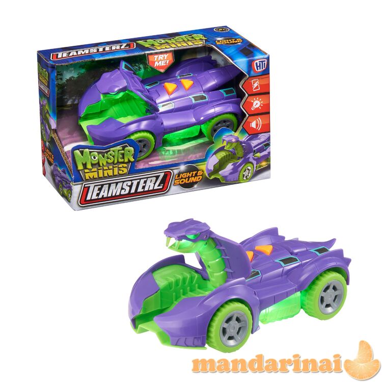 TEAMSTERZ Automobilis su šviesomis ir garsais „ Mighty Machine cobra“, 12,5 cm