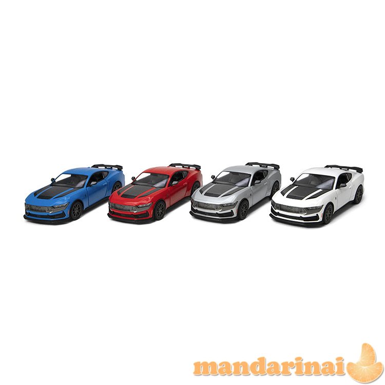 KINSMART Automobilio modelis 2024 Ford Mustang Dark Horse, scale 1:38