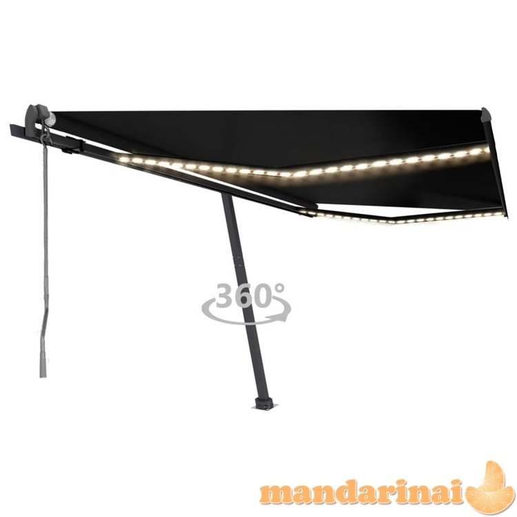 Automatinė markizė su led/vėjo jutikliu, antracito, 400x350cm