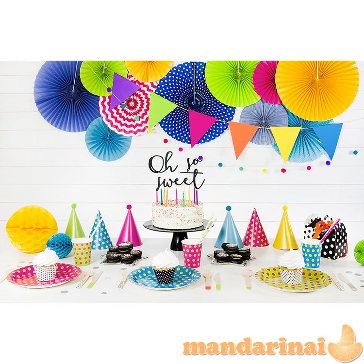 Party Hats Dots, mix, 16cm (1 pkt / 6 pc.)