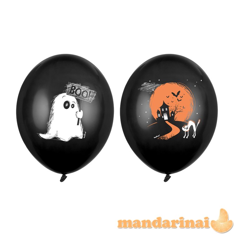 Balloons 30cm, Ghost, Pastel Black (1 pkt / 50 pc.)