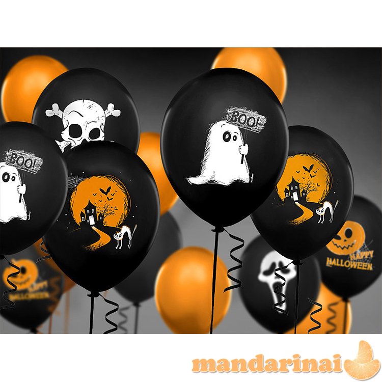 Balloons 30cm, Ghost, Pastel Black (1 pkt / 50 pc.)