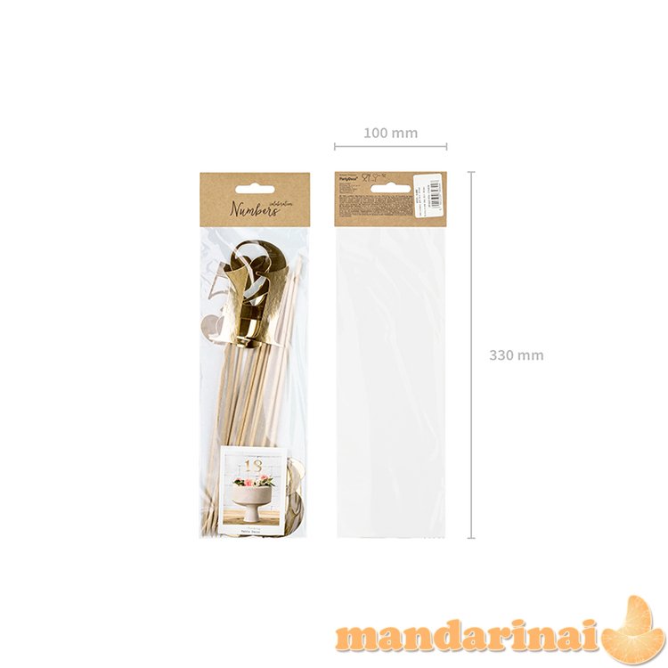 Table numbers, gold, 25.5-26.5cm (1 pkt / 11 pc.)