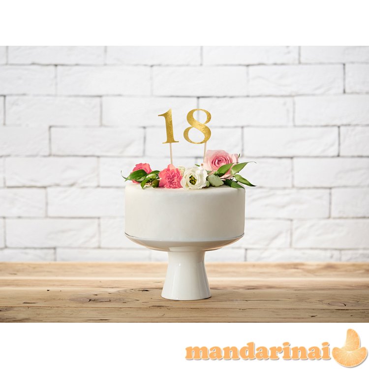 Table numbers, gold, 25.5-26.5cm (1 pkt / 11 pc.)