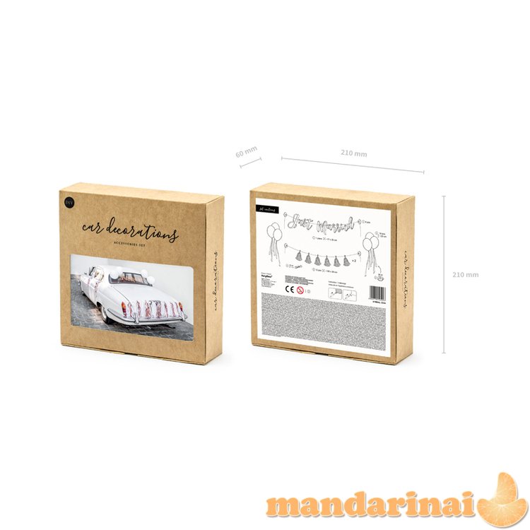 Car decoration kit - Just Married