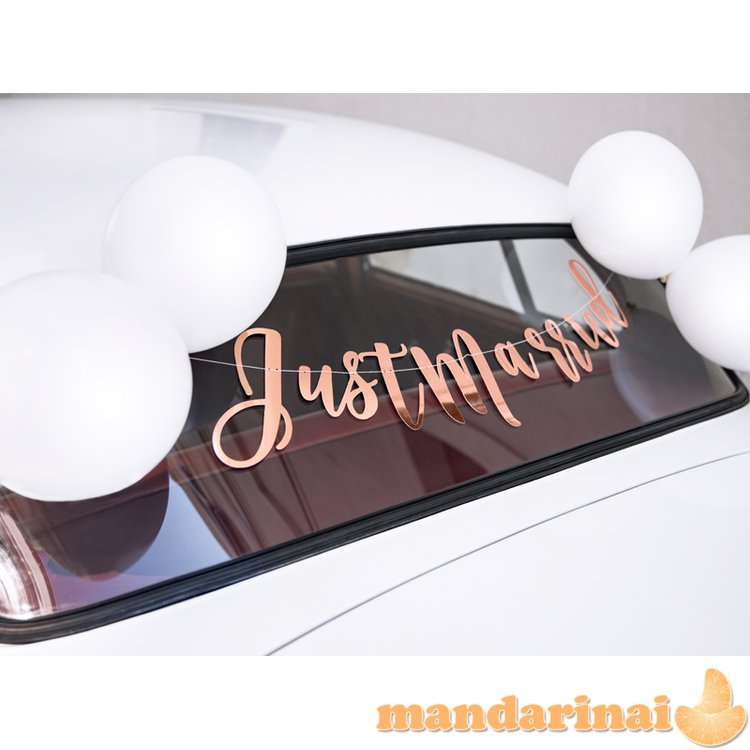 Car decoration kit - Just Married