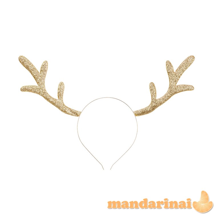 Headband Reindeer, gold, 34.5x22cm