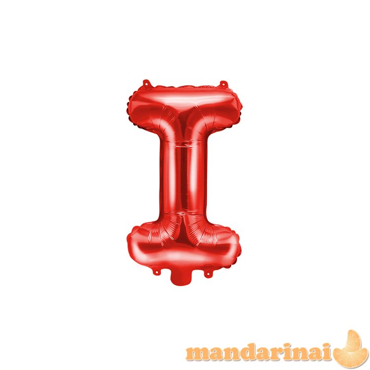 Foil Balloon Letter I , 35cm, red