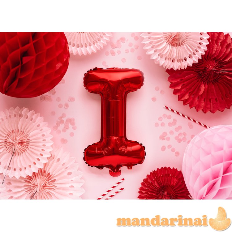 Foil Balloon Letter I , 35cm, red