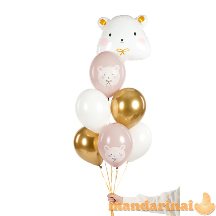 Balloons 30 cm, Polar Bear, mix (1 pkt / 6 pc.)