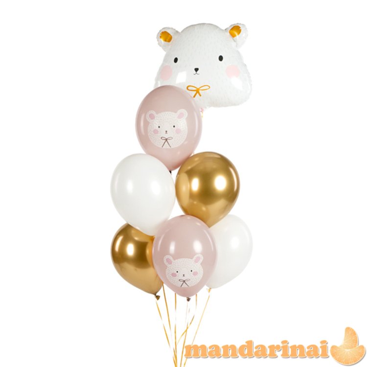 Balloons 30 cm, Polar Bear, mix (1 pkt / 6 pc.)