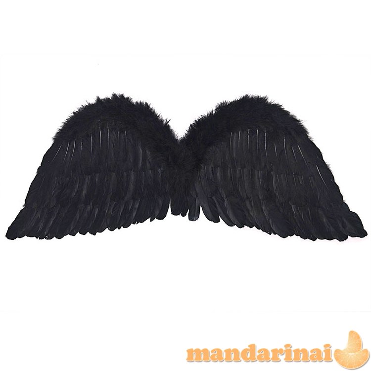 Angel s wings, black, 75 x 30cm