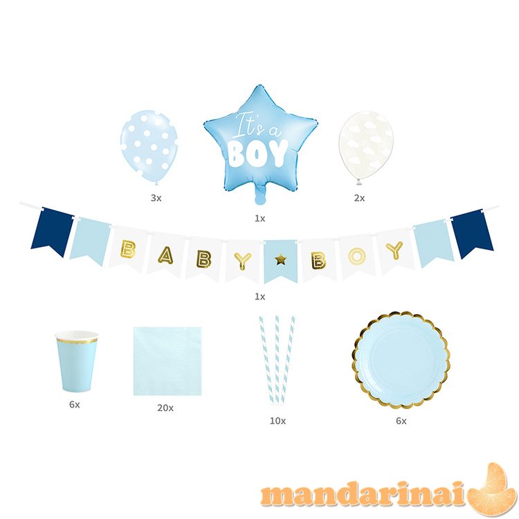 Party decorations set - It s a boy (1 pkt / 49 pc.)