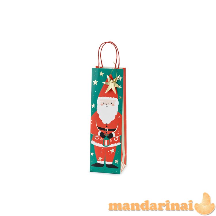 Gift bag Santa, 11x36x10 cm, mix