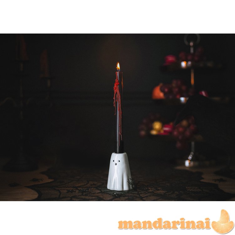 Ghost Candle Holder, white, 8cm (1 pkt / 6 pc.)