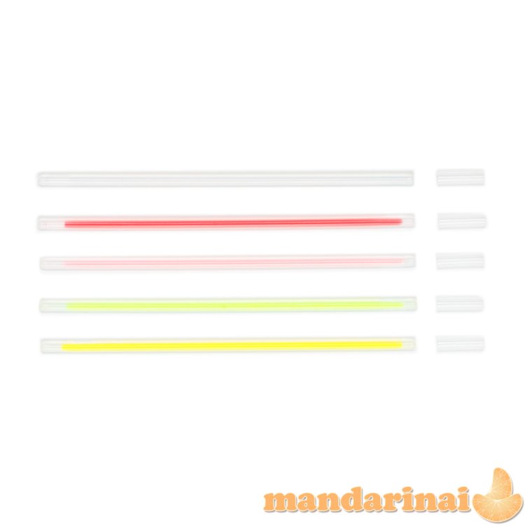 Fluorescent glow sticks, mix of colours, 20 cm, including connectors (1 pkt / 100 pc.)