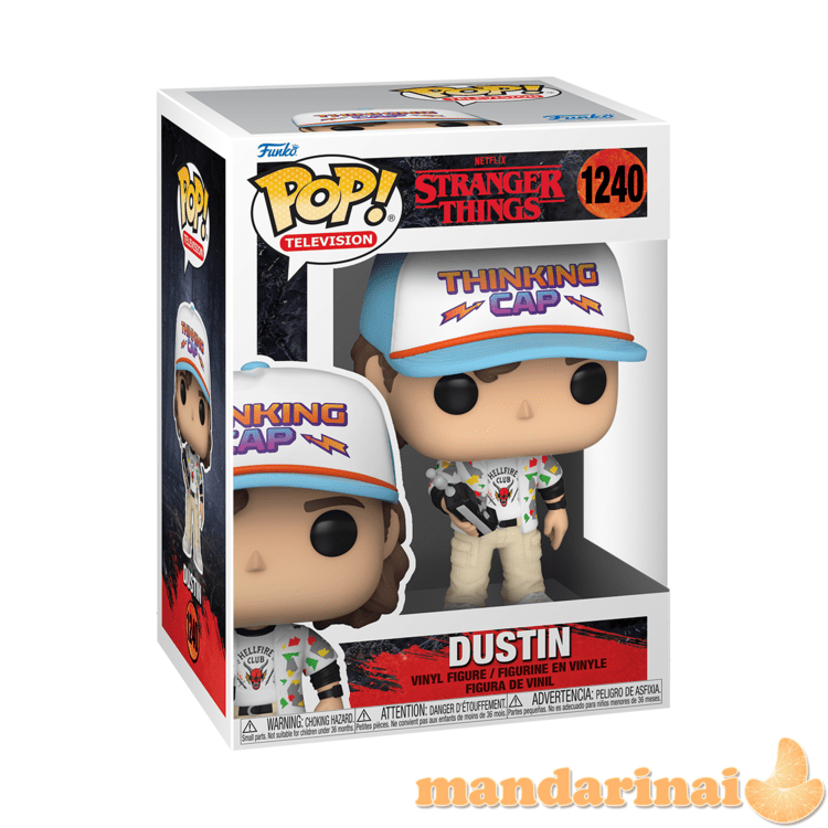 FUNKO POP! Vinilinė figūrėlė STRANGER THINGS: DUSTIN, 10 cm