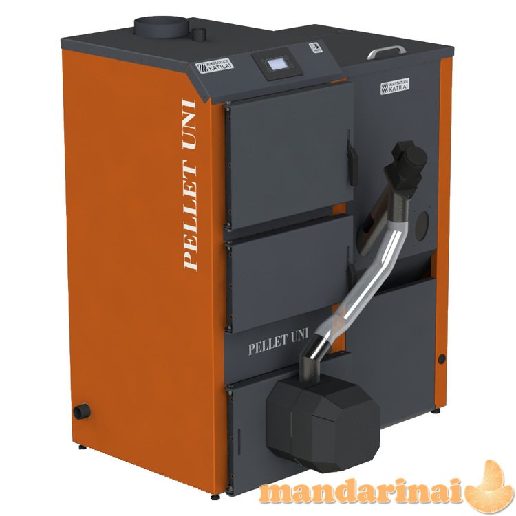 Katilas granul. PELLET UNI 20 su 20kW degikliu ir 230 l talpa Kipi Rot