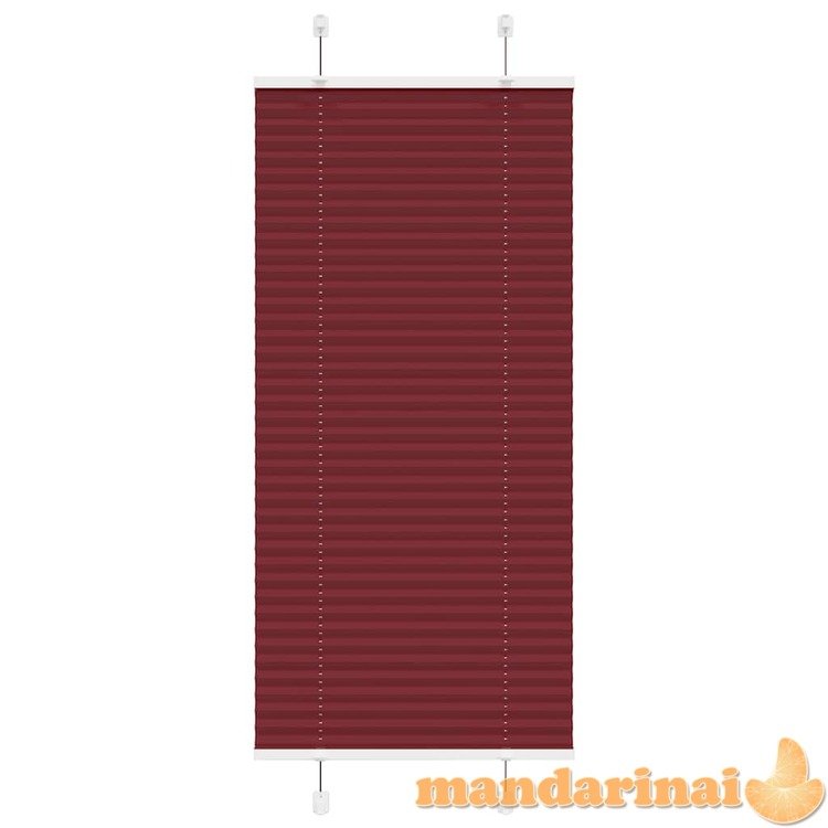 Plisuota žaliuze bordo raudona 60x150 cm audinio plotis 59,4 cm