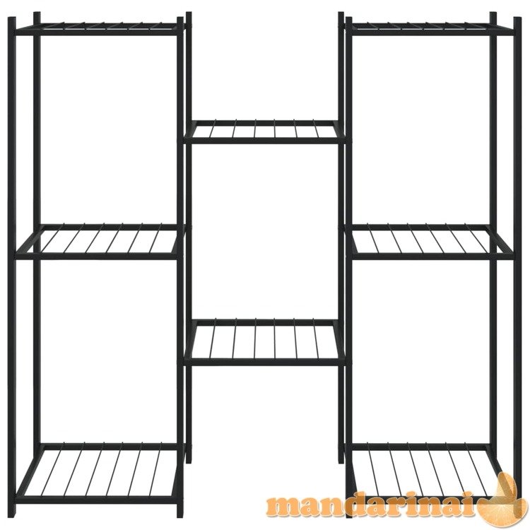 Gėlių stovas, juodos spalvos, 83x25x80cm, geležis