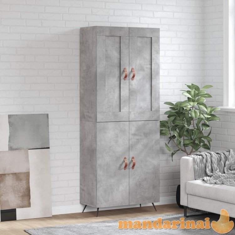 Komoda, betono pilkos spalvos, 69,5x34x180cm, apdirbta mediena