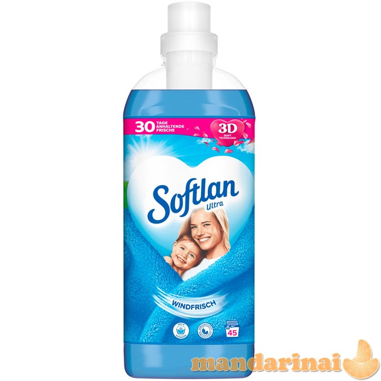 SOFTLAN audinių minkštiklis 1L 45p Windfrisch (mėlynas)