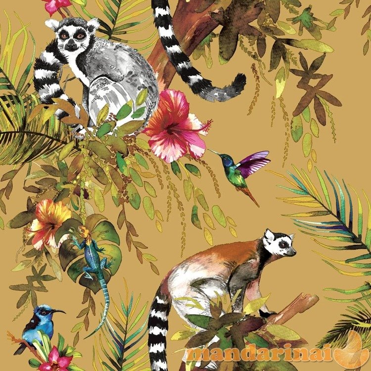 Dutch wallcoverings tapetai lemur, ochros spalvos