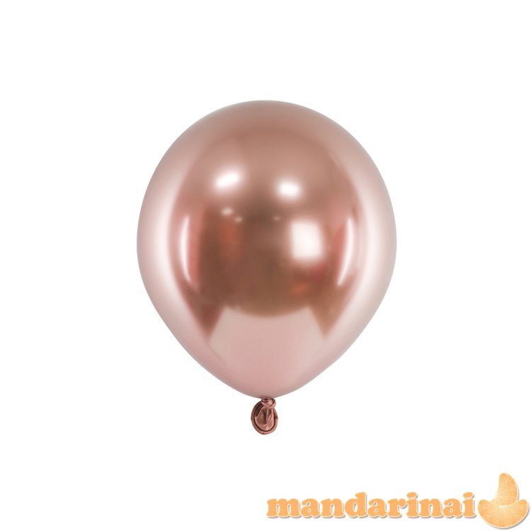 Glossy Balloons 12 cm, rose gold (1 pkt / 50 pc.)