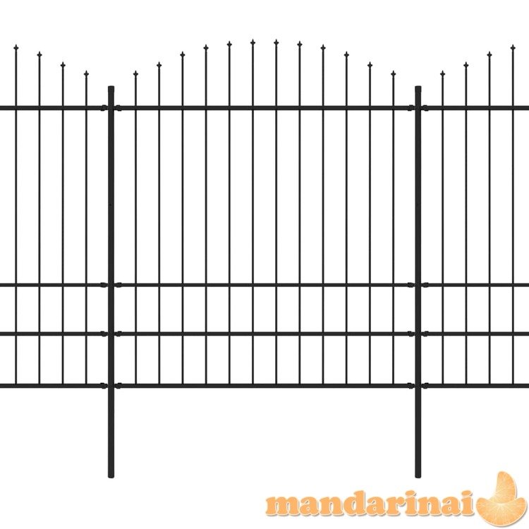 Sodo tvora su iečių viršug., juoda, (1,75-2)x5,1m, plienas