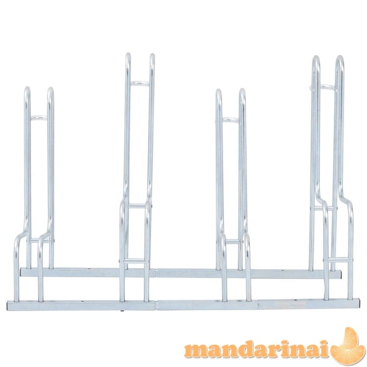 Dviračių stovas keturiem dviračiams, galvanizuotas plienas