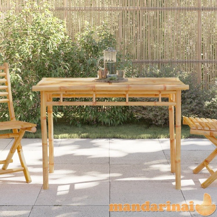 Sodo valgomojo stalas, 110x55x75cm, bambukas
